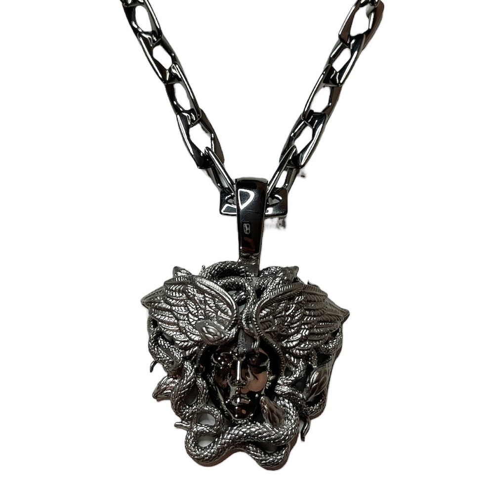 Versace Silver Medusa Chain Necklace